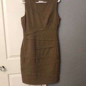 COPY - COPY - Calvin Klein Tan Sleveless Dress